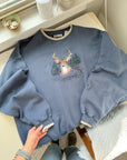 The Slate Blue Elk Crewneck (XXL)