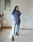 The Slate Blue Elk Crewneck (XXL)