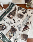 The Woodland Birdhouse Tapestry Blanket