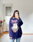 The Purple Kitten Crewneck (2X)