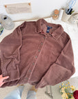 The Wooden Log Corduroy Button Up (L)
