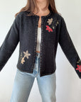The Fall Floral Cardigan (M)