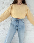 The Pale Yellow Checkered Sweater (L)
