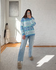 The Cool Toned Pattern Sweater (L)