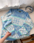 The Cool Toned Pattern Sweater (L)