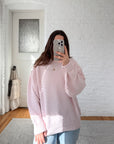 The Pale Pink Textured Sweater (L)