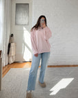 The Pale Pink Textured Sweater (L)