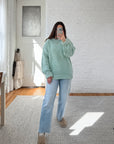 The Turquoise Textured Sweater (L)