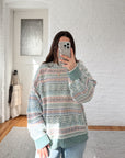 The Pastel Coogi Style Sweater (XL)
