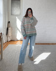 The Pastel Coogi Style Sweater (XL)