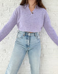The Lavender Haze Speckled Sweater (L)