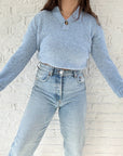 The Sky Blue Speckled Sweater (M)