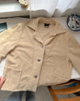 The Terry Cloth Butter Yellow Button Up (M)