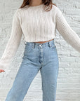 The Bone Textured Sweater (M)