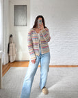 The Crochet Striped Cardigan (M)