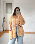 The Creamsicle Floral Cardigan (L)