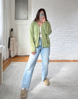 The Leafy Green Button Up (L)