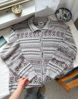 The Fair Isle Flower Cardigan (XL)