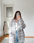 The Fair Isle Flower Cardigan (XL)