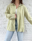 The Matcha Linen Button Up (XL)