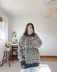 The Bonfire Pattern Wool Sweater (L)