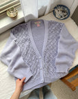 The Lilac Crochet Cardigan (L)