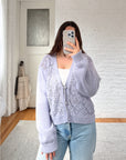The Lilac Crochet Cardigan (L)