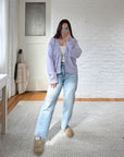 The Lilac Crochet Cardigan (L)