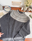 The Gloomy Morning Fair Isle Sweater (L)