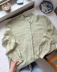 The Sage Linen Button Up (M)