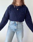 The Midnight Confetti Sweater (L)
