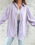 The Lavender Polo Button Up (XL)