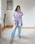 The Lavender Polo Button Up (XL)