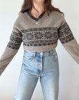 The Porch Swing Fair Isle Sweater (M)