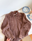 The Cocoa Corduroy Zip Up (M)