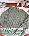 The Lawn Cable Knit Sweater (L)
