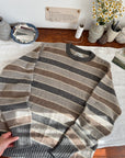 The Gravel Road Striped Sweater (L)