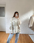 The Neutral Floral Mockneck (1x)