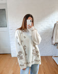 The Neutral Floral Mockneck (1x)