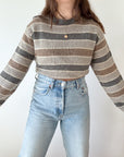 The Gravel Road Striped Sweater (L)