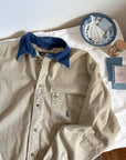 The Denim Collar Button Up (XL)