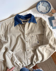 The Denim Collar Button Up (XL)