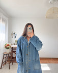 The Denim Barn Trench Coat (M)