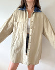 The Denim Collar Button Up (XL)