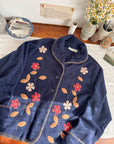 The Navy Flower Pot Sweater (L)