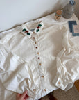 The Cream Acorn Button Up (L)