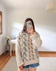 The Granola Pattern Sweater (M)