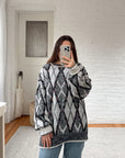 The Abstract Argyle Sweater (XL)