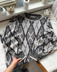 The Abstract Argyle Sweater (XL)