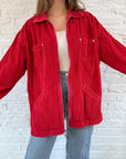 The Honey Crisp Corduroy Zip Up (L)